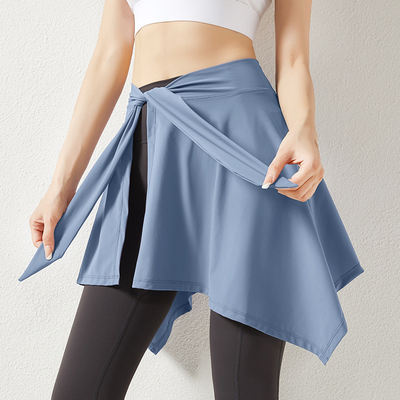 Sporty short skirt for women to cover the buttocks to prevent embarrassing exposure. Casual summer fitness yoga one-piece running half-tennis skirt