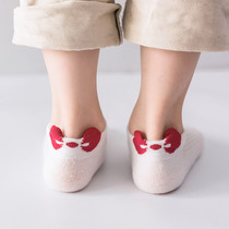 Girl Socks Summer Thin childrens pure cotton boat Sox white Korean version 9 years 7 CUHK Tong Summer mesh Short Sox Princess