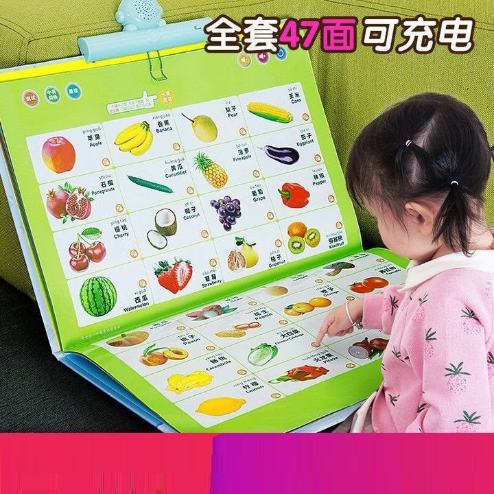 Pinyin wall chart audiobook children's voice point reading early education machine enlightenment literacy alphabet rechargeable toys