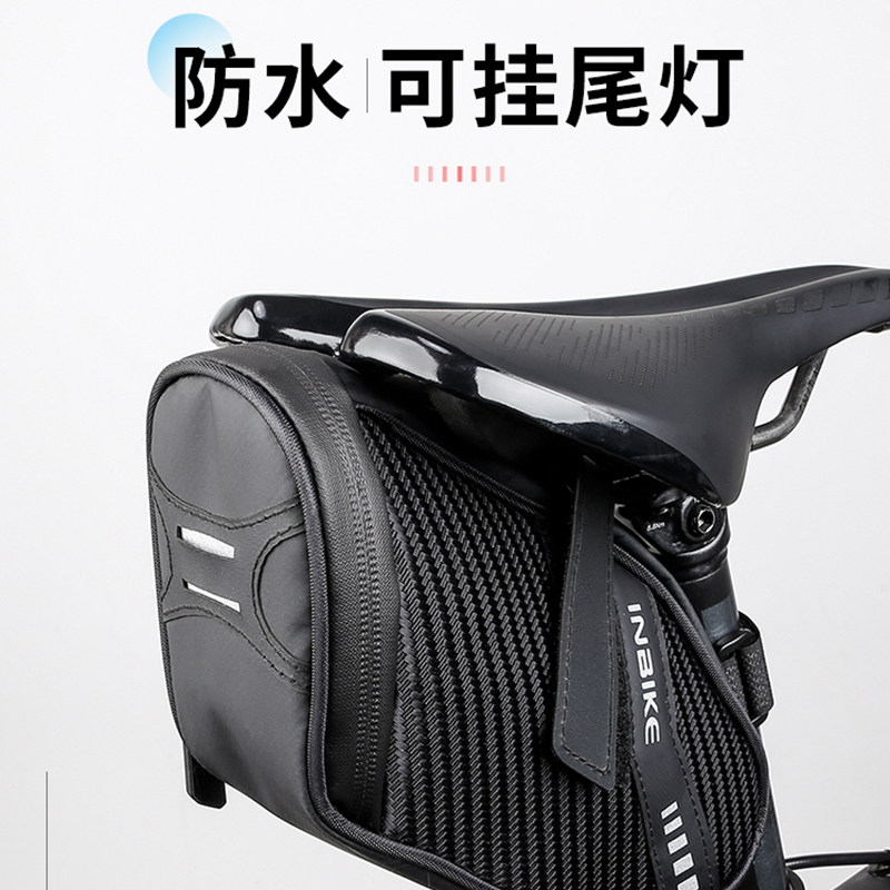 Waterproof bike backseat bag tail bag Cushion Bag Hiking Road Bike Riding pack Bike Saddle Tailbag Equipped