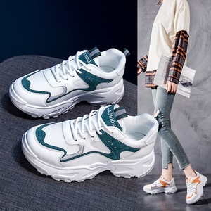 2020秋新款老爹鞋女ins百搭松糕厚底