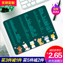 New small wrist guard shortcut key mouse pad cute cat claw home office shortcut key book stunning cartoon animation game custom-made non-slip desktop mat