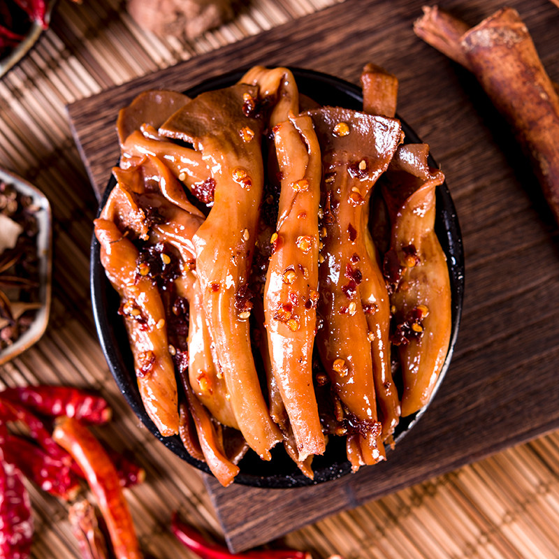 Kufei Le Fresh Duck Intestines Spicy Duck Meat Snack Braised Ready-To-Eat Snack Hunan Specialty 100g