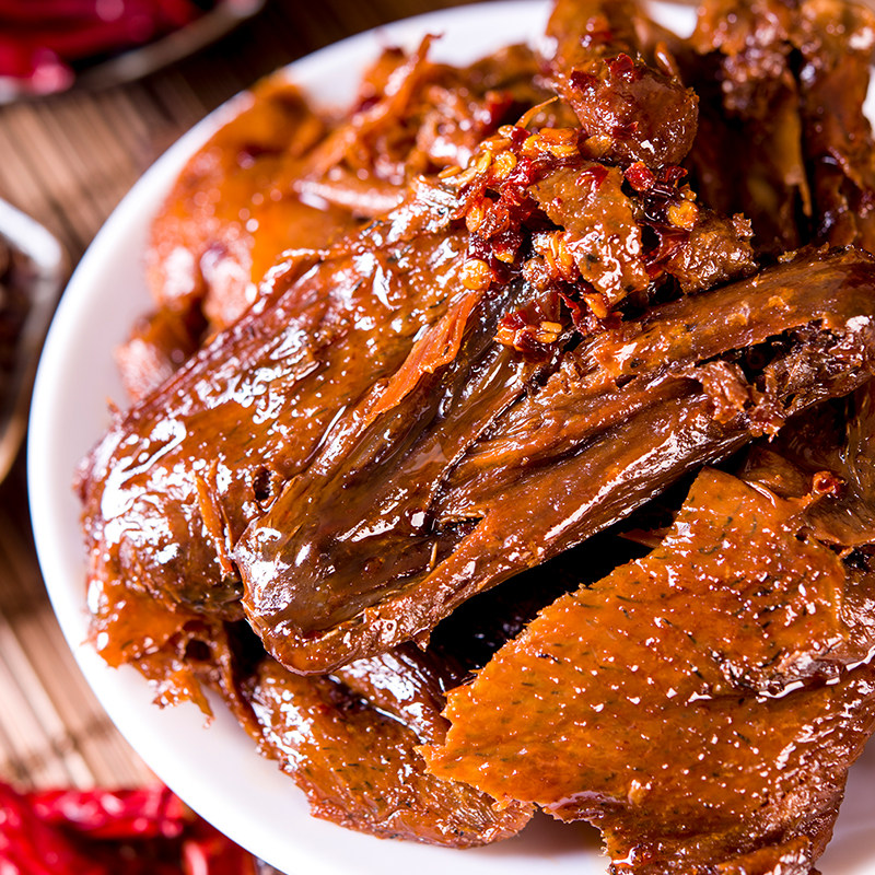 Cool Feile Freshly Chopped Spicy Duck Meat, Spicy Hand-Shredded Duck Snack, Spicy Snack, Ready-To-Eat Snack, Hunan Specialty 82g