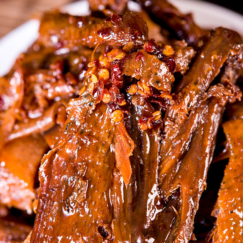 Kufei Le Freshly Shredded Duck Spicy Hand-Torn Duck Meat Spicy Snack Ready-To-Eat Snack Hunan Specialty 100g