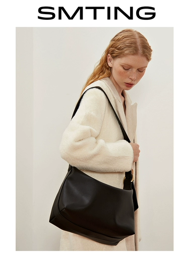 Кожаная сумка через плечо, вместительная и большая сумка на одно плечо, коллекция 2023, изысканный стиль