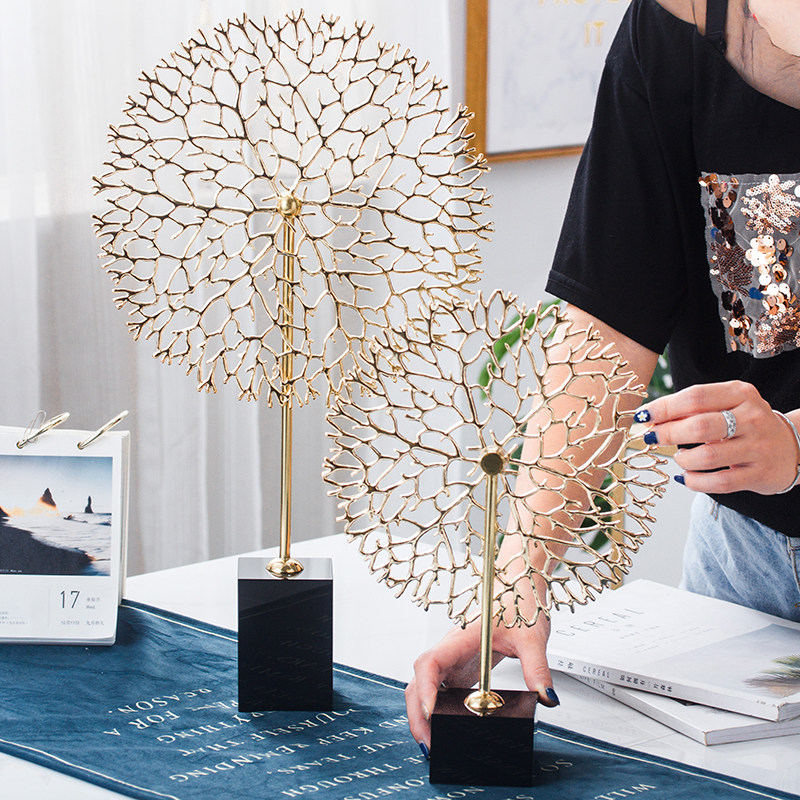 Eurostyle Pendulum home Ornament Genguan Living Room American Style Board Room TV Wine Cabinet Creative Soft Dress Light Extravagant