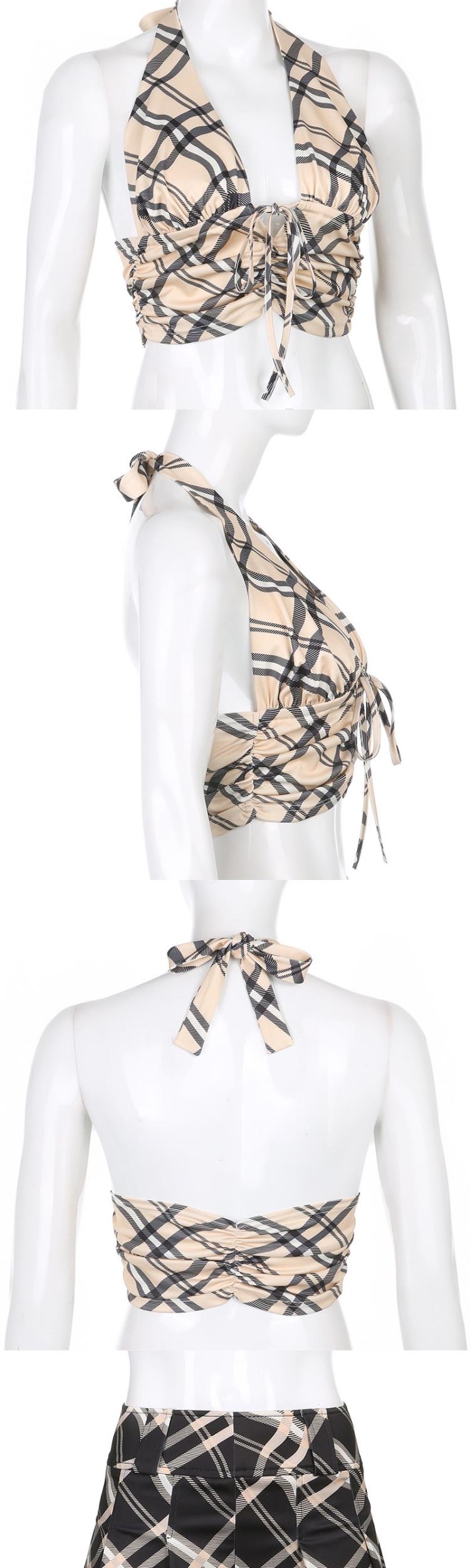 tank top skirt7595 new sexy ladies fashion gge tattooed lace open back small vest half skirt