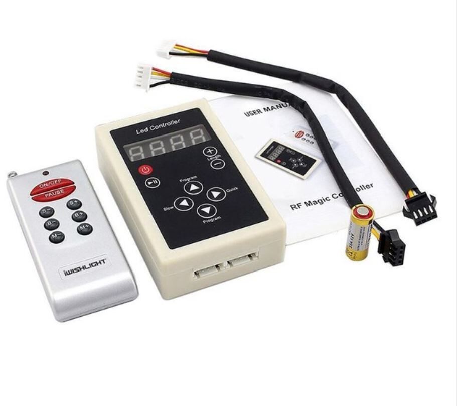 WS2811 1903 full-color controller 12V magic color LED running water marquee with wireless radio frequency RF remote control