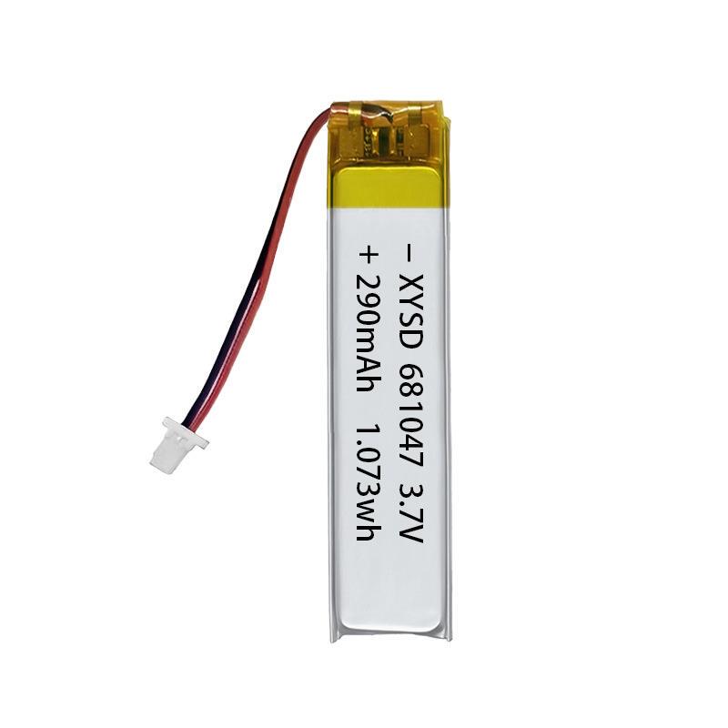 Un38.3 681047-290Mah Msds Ce3.7V Rechargeable Ternary Polymer Lithium-Ion Battery