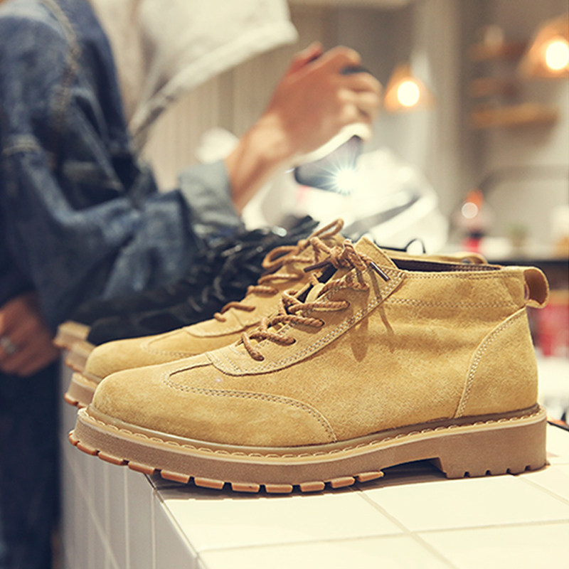 Fall/winter les handsome t small size shoes 35 vintage couples anti-velvet tooling shoes casual shoes 36 martin boots men's shoes 37