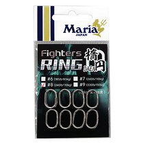 Japans MARIA FIGHTERS RING oval Lua ring fake bait connection ring double-turn swivel ring