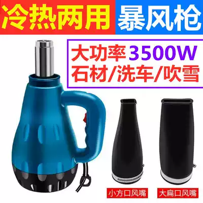 Strong storm gun electric heating blowing fan car washing stone high temperature drying heating high power industrial cold and hot dual use