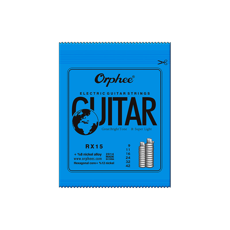 Orphee Orluffen string RX series carbon steel electric guitar string set 6 electric guitar strings 1 2 strings