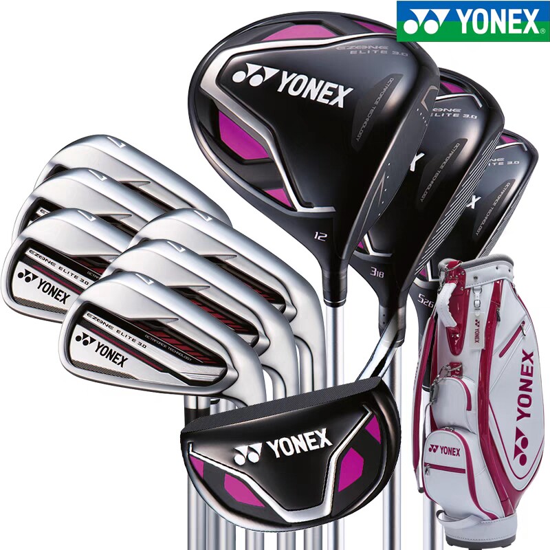 ไม้กอล์ฟผู้หญิง Yonex ชุดครบเซตคาร์บอนสำหรับมือใหม่ รุ่นจูเนียร์และระดับกลาง