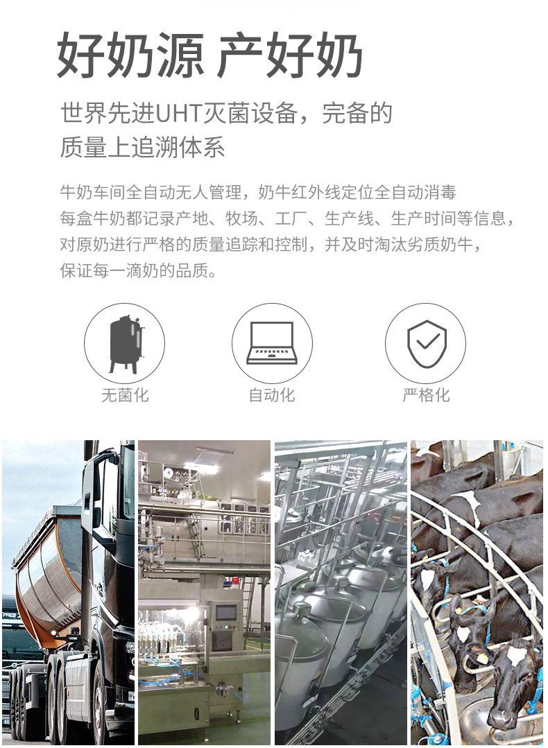法国龙头奶企 兰特lactel 低脂纯牛奶 1L*12盒 图4