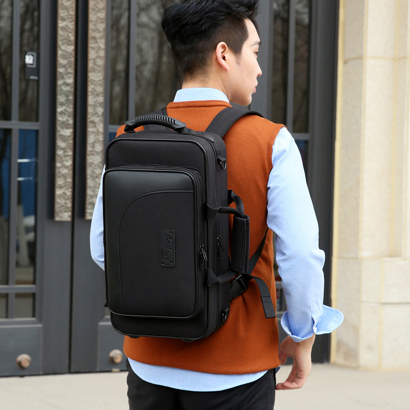 Omebaige B-Flat Curved Tube Soprano Saxophone Case Small Curved Tube Soprano Backpack Waterproof and Drop-Proof