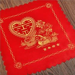 Red Handkerchief Small Square Scarf Wedding Handkerchief Wedding Supplies Pure Cotton Silk Cloth Handkerchief Bride Wedding New Handkerchief
