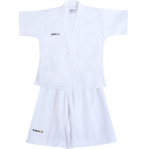 Childrens karate uniforms girls summer short-sleeved shorts practice uniforms white professional competition training uniforms boys gi uniforms