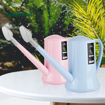 Sprinkler pot watering household large capacity watering pot Long mouth watering pot Gardening flower watering artifact fleshy kettle