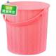 Bath basket bucket plastic bucket portable bucket with cover thickened portable 77 bath stool can sit on and store the bath bucket