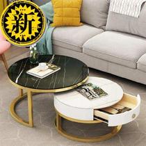 Simple metal e-metal high-low combination space-saving removable mini table steel frame living room table home storage