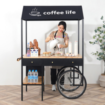 Net red iron flower cart stalls mall supermarket promotion car sales car outdoor mobile market stall car