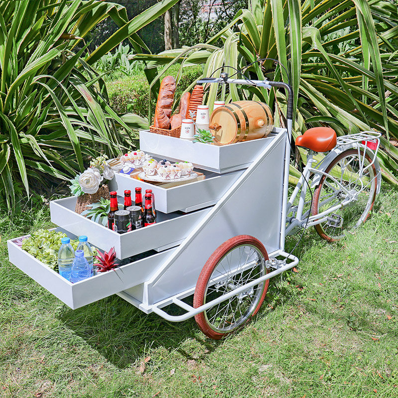 Iron showcasing cart mobile promotional car supermarket outdoor activities night market push float snack truck sales truck