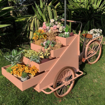 Nordic wrought wrought car Bazaar Mobile Car trolley mall outdoor promotion car stall car