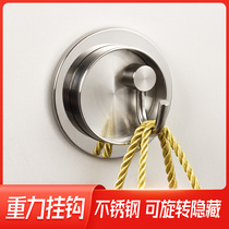 Stainless Steel Entry Hook Entrance Hidden Single Hook Wall Hanging Hook Bathroom Wall Hood Towel Hook
