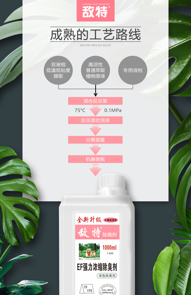 敌特 水蜜桃消毒液除臭剂1000ml+喷壶 券后10元包邮 买手党-买手聚集的地方