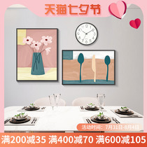 Nordic Style Restaurant Decoration Painting INS Wind Living Room Fresco Hanging Painting Cartoon Childrens Bedroom Bedside Painting Modern