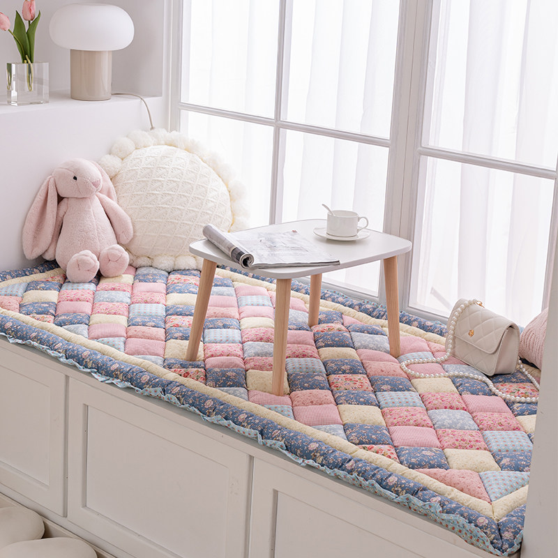 Small fresh steamed buns mat Floating Window Cushion Windows Terrace Cushion Children Balcony Cushions Thickened summer floor cushions Inwind