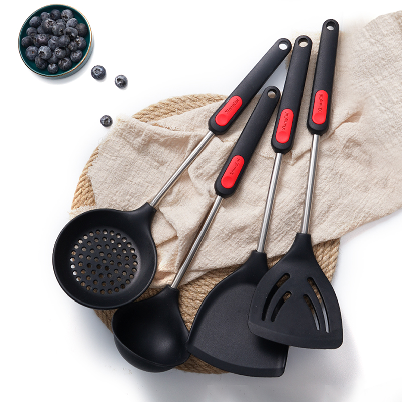 German fragrant color silicone spatula cooking shovel non-stick pan special spatula saucer fried spoon household silicone kitchenware set