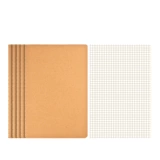 Блокнот из крафт-бумаги формата А4, утолщенный, простой, студенческий, в стиле ins, блокнот b5, 16k, открытый 𫔭 запись домашнего задания, тележка, линия, квадратная сетка, горизонтальная линия, линия, сетка для блокнота, сетка, большое упражнение, а5