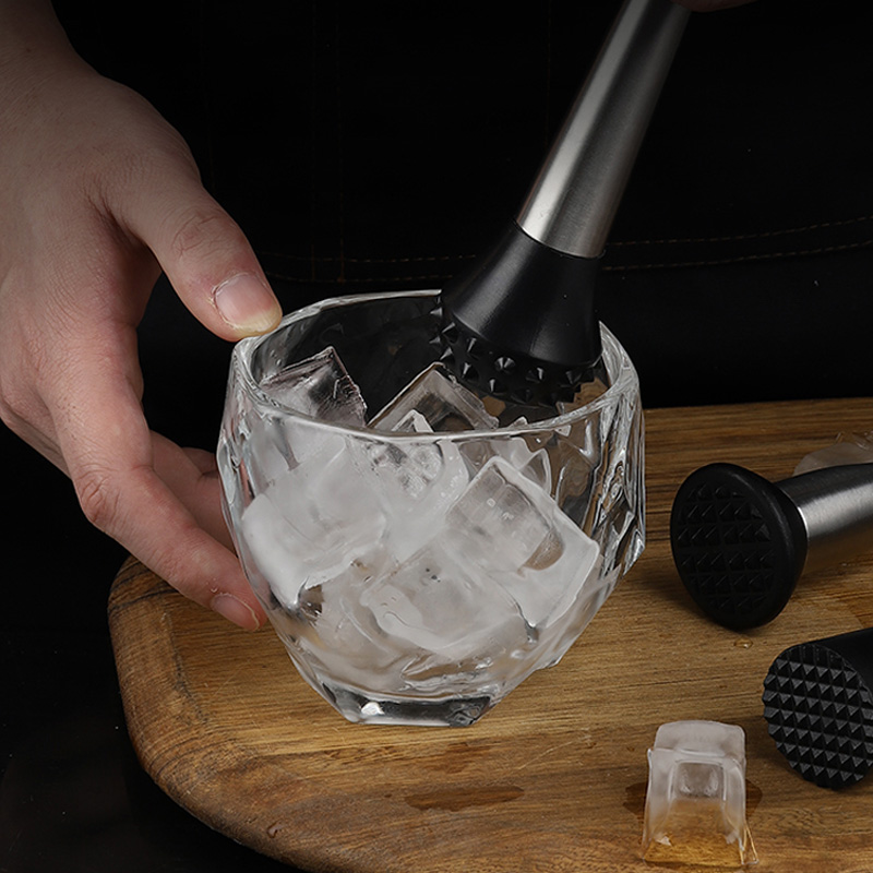 Stainless Steel Crushed Ice Hammer Ice Hammer Fruit Mash Juice Wine Tool Bar Milk Tea Shop Lemon Hammer Stick Press Juice Stick supplies