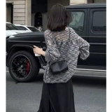 Черная сумка через плечо, небольшой держатель для ручек, сумка подмышку, премиум класс