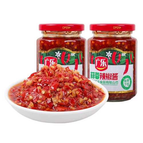 Guangle чесночная еда соуса чили 260g*2 домашний нарезанный перец рыба голова супер пряный соус бибимбап