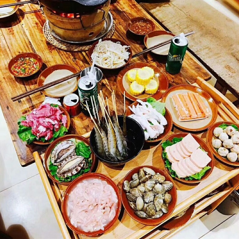 Five loading soil bowl of retro soil ceramic tableware household pork with steaming bowl of old farm jobs hotpot dish bowl bowl of wine