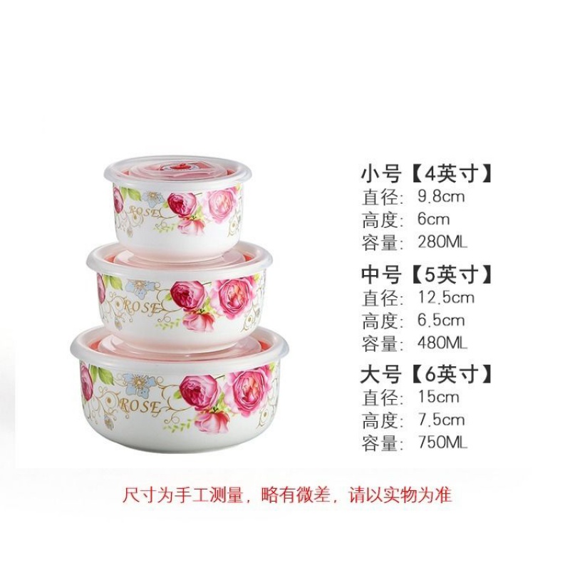 Many optional crisper refrigerator storage boxed set with ceramic seal preservation bowl bowl with cover with microwave