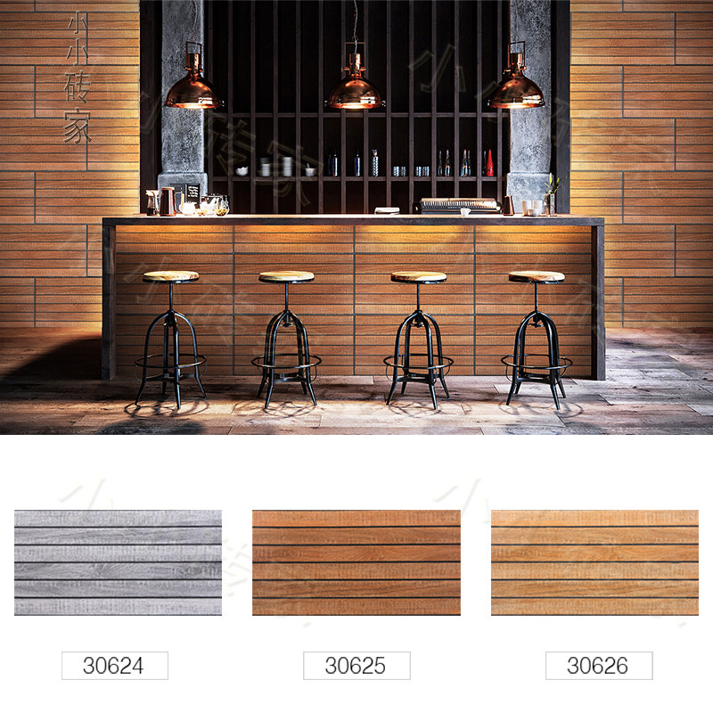 American Countryside Wood Grain Tiles Culture Stone Dining Room Background Wall Dressing Room Wall Brick Greenhouse Imitation Ancient Brick Balcony Brick