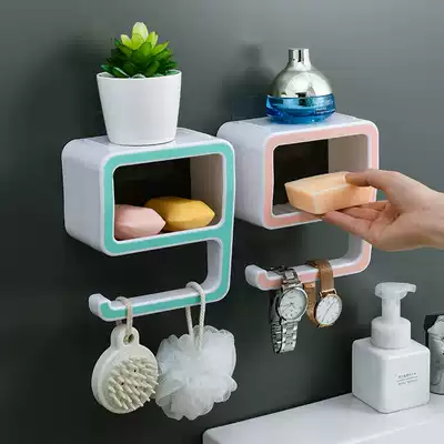 Creative incense photo fertilizer rack incense holder artifact box Suction cup wall-mounted drain rack powder room punch-free household