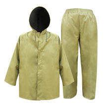 Split thickened canvas flood relief construction labor insurance electric car riding mining raincoat rain pants set
