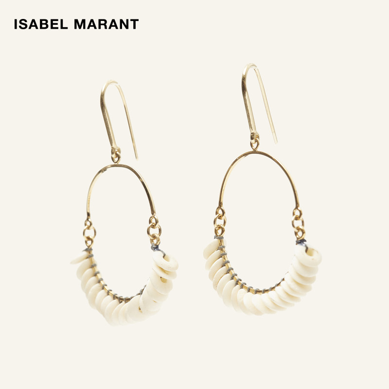 ISABEL MARANT Fall/Winter 2020 New TRIBAL Ring Fresh Vintage Bohemian Earrings Woman