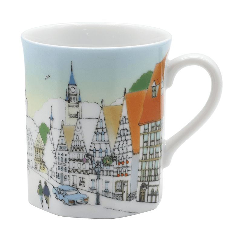 Japan Narumi sound move sea travel keller German street ceramic cups water cup cup gift box