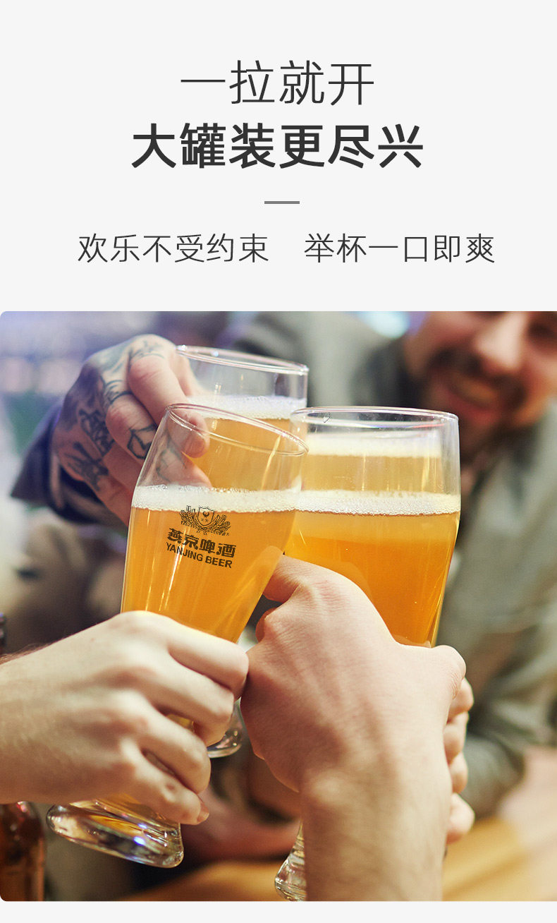 亚洲啤酒锦标赛金奖 燕京啤酒 12度原浆白啤 500ml*12听 图9