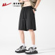 Pull back gray shorts men's summer 2024 new men's sports basketball pants ice silk casual pants ຫ້າຈຸດແບບຜູ້ຊາຍ