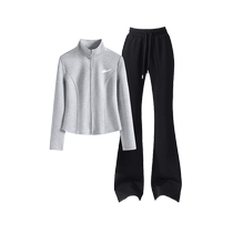 Pull back sportswear suit for women early autumn 2024 new spring and autumn thin casual jacket student wear complete set Z2