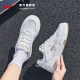 Pull back sneakers shoes men's shoes 2024 summer new versatile mesh breathable sports shoes men's casual thick-soled white shoes