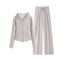 Pull back sports salt series light mature two-piece suit for women 2024 new style small slimming early autumn outfit complete set Z